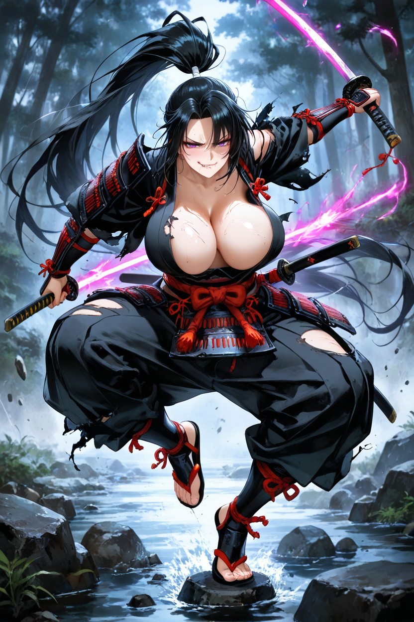 Samurai Woman, Ninja Pants, 18+ Hentai AI Porn