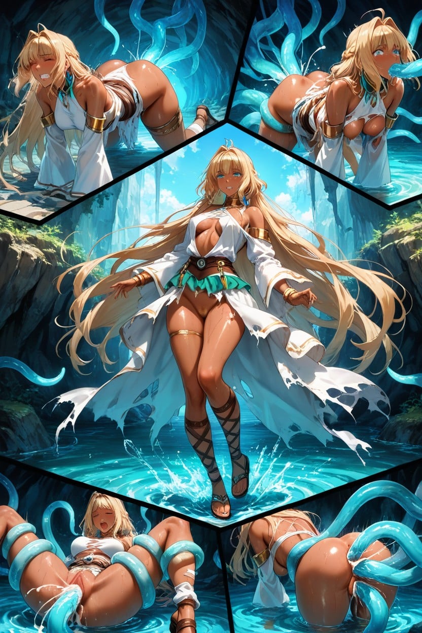 Emerald, Dientes Apretados, Masterfully Merged Backgrounds Hentai IA