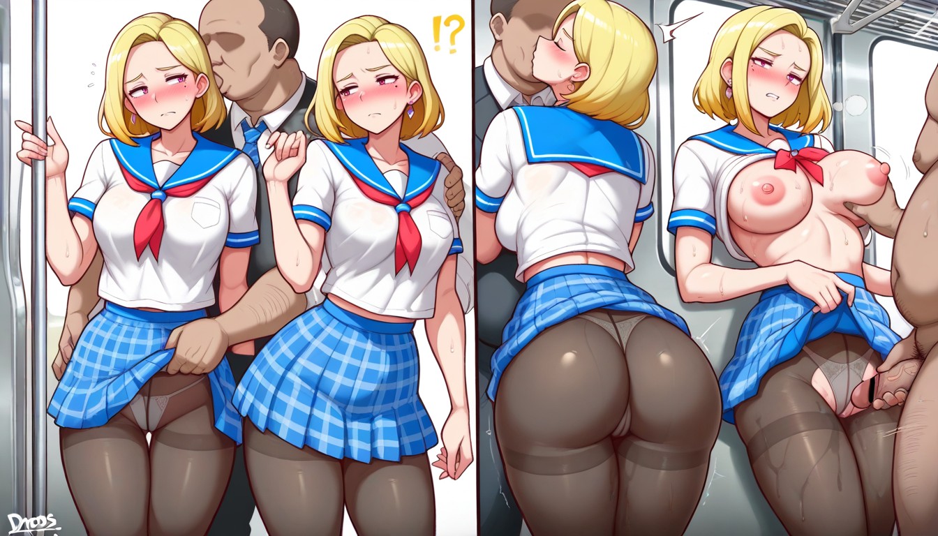 Blowjob, Dross Artstyle, Glising Skin Hentai AI Porn