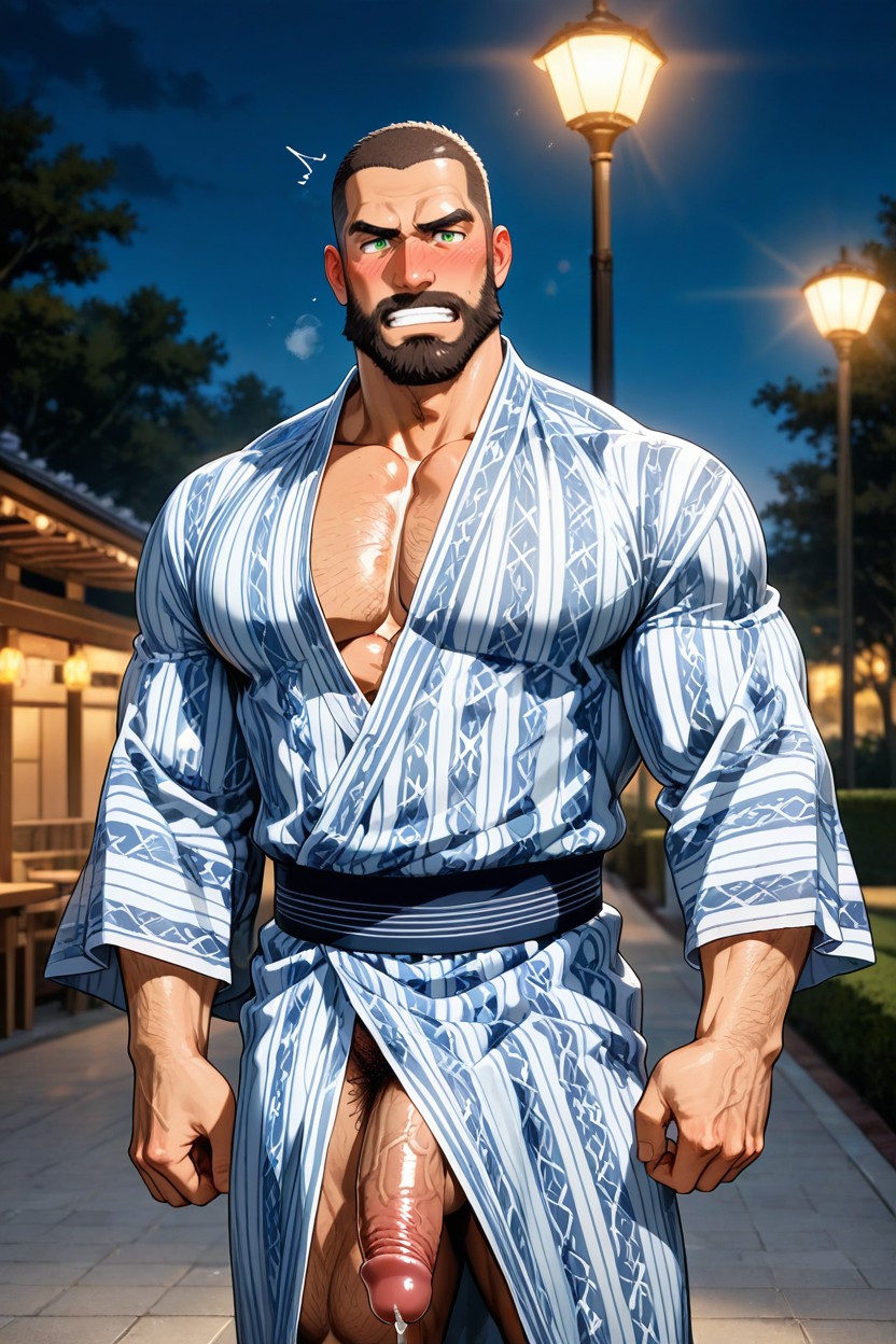 Park, Big Pecs, Creampie AI Gay Porn