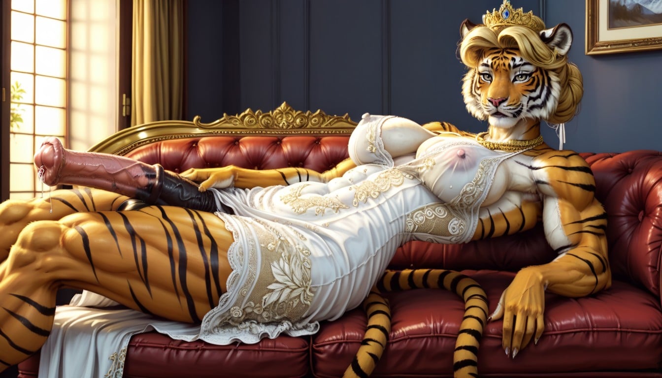 Futanari, Hdr, Blonde Breasts Furry AI Porn