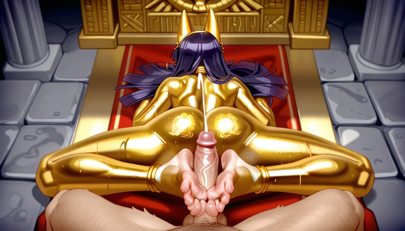 Lying On Altar, Furry Female, Barefoot Hentai AI Porn