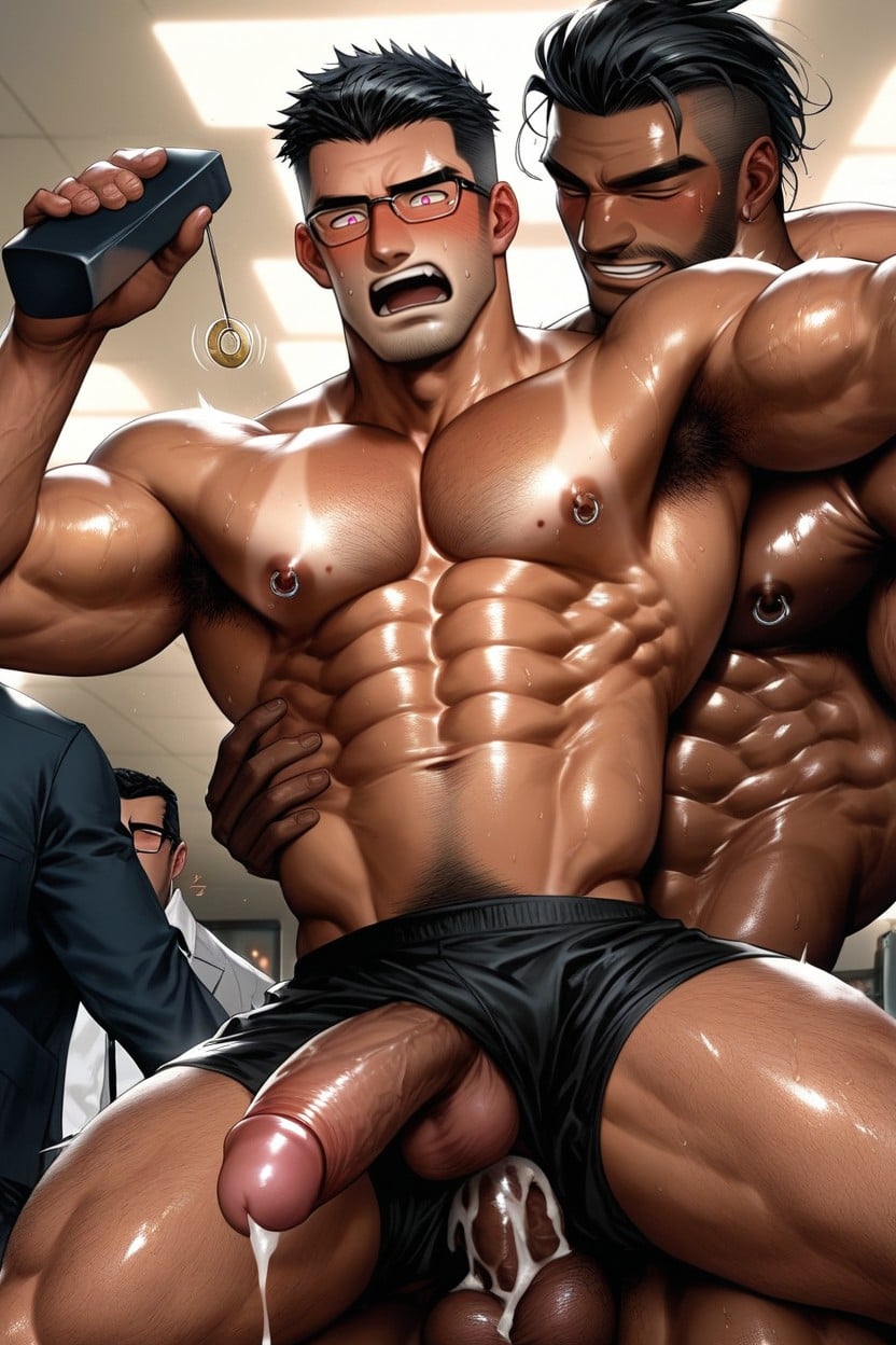 Bodybuilding Poses, Gay Sex, Embarrassed AI Gay Porn
