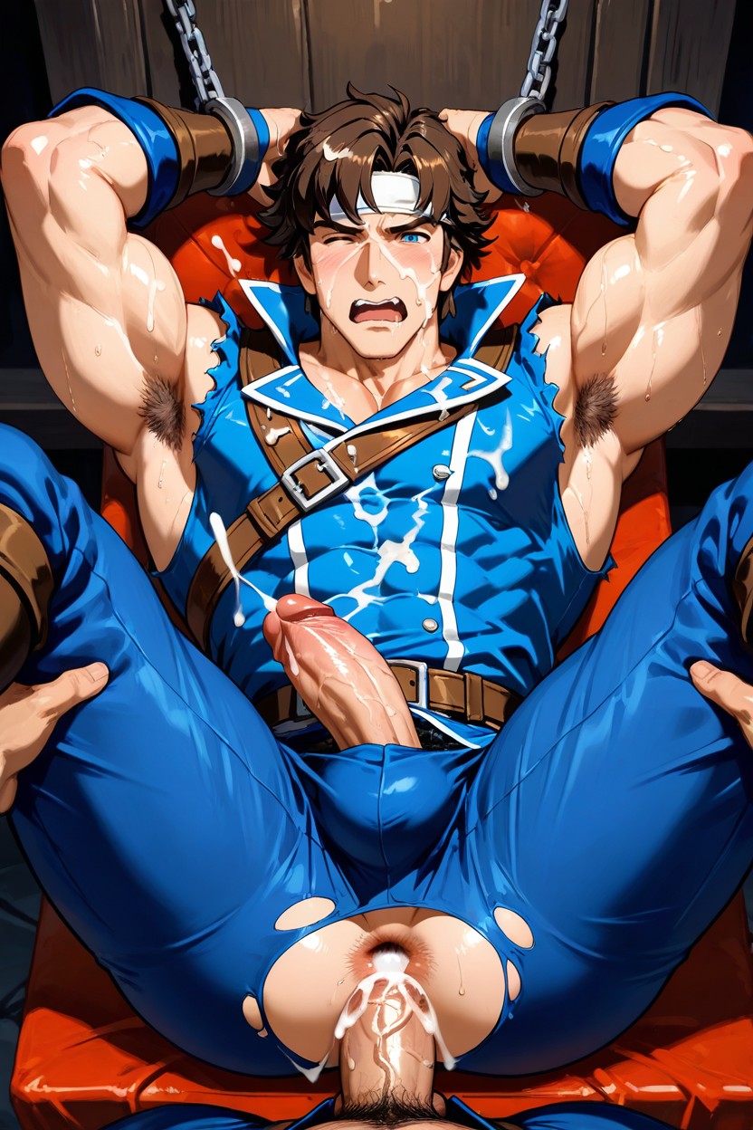 Richter Belmont, Cumshot, Muscular AI Gay Porn