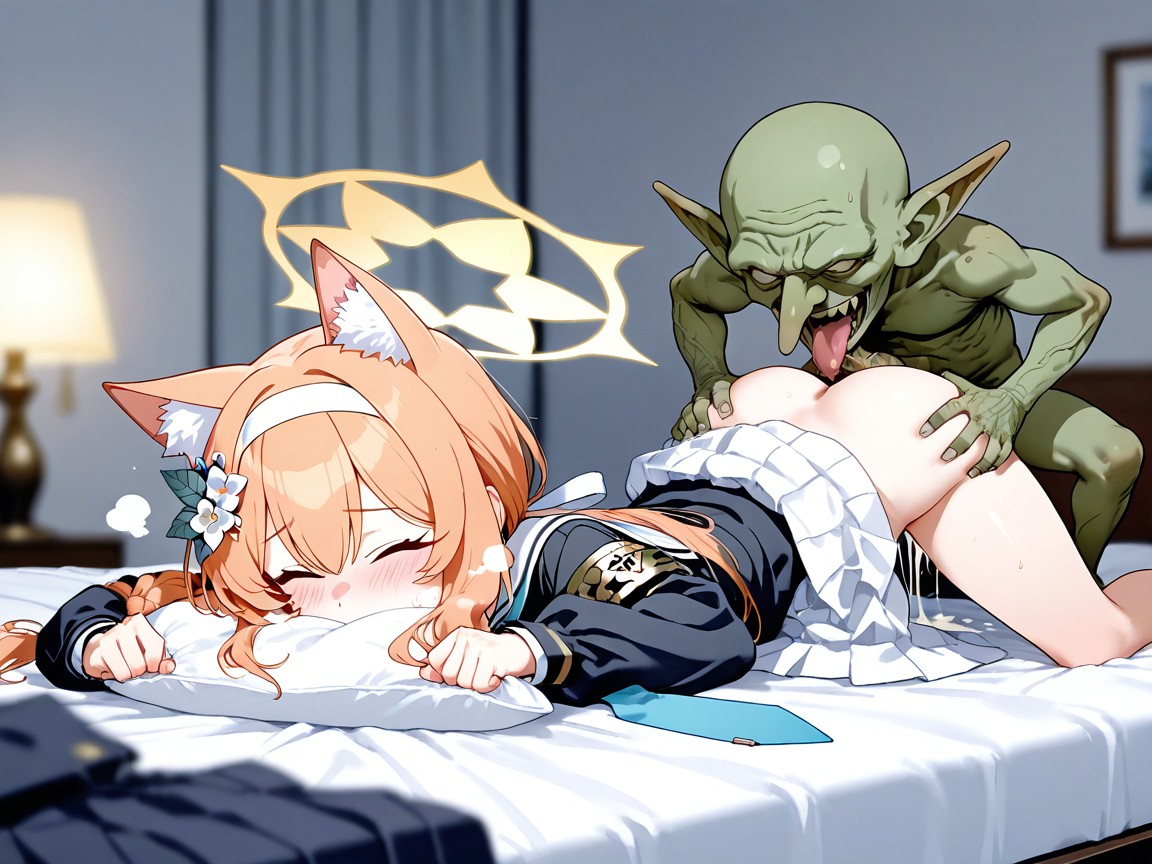 Taller Female, In Bed Room, Pronebone AI Porn