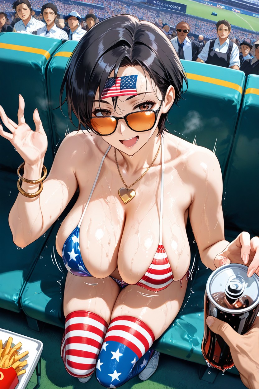 Boyish, Anatomically Accurate, Sonriendo Hentai IA