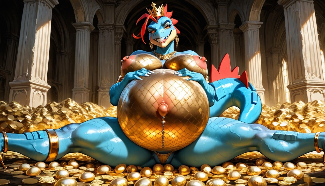 Feraligatr, Ultra Detailed, Solo Hentai AI Porn