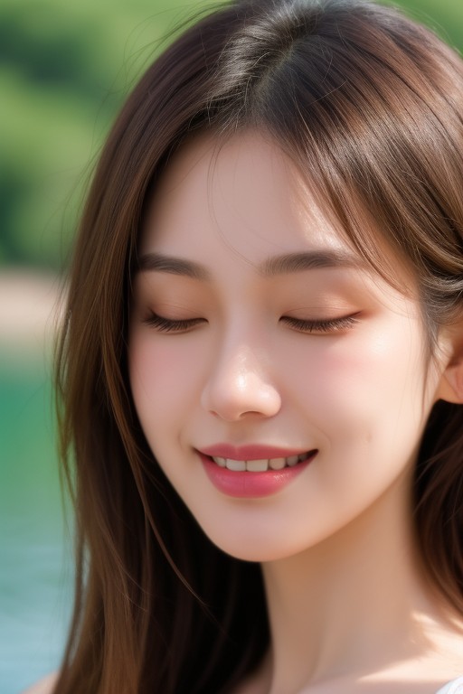 Dark Brown Eyes, Chinless, Guiño Porno asiático IA
