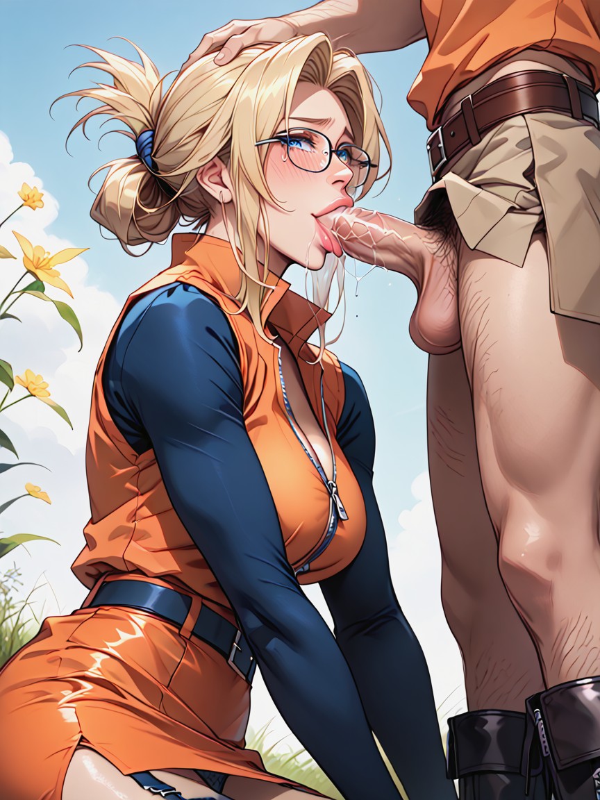 Avergonzada, Expressive Eyes, Sticky Saliva Hentai IA
