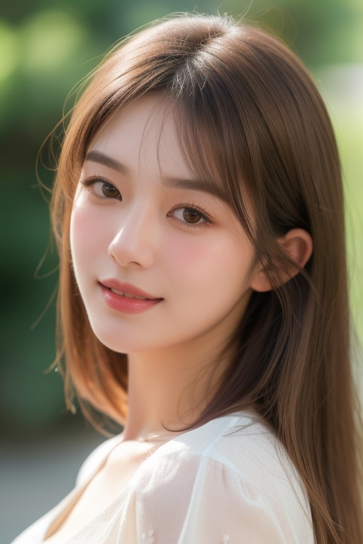 Dark Brown Eyes, Fresh, g-rated Asian AI Porn