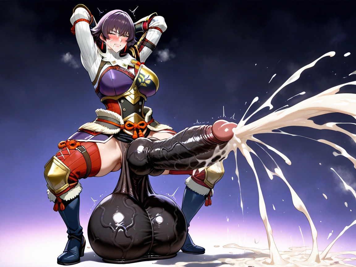 Solo, Haigure Pose, Huge Penis Hentai AI Porn