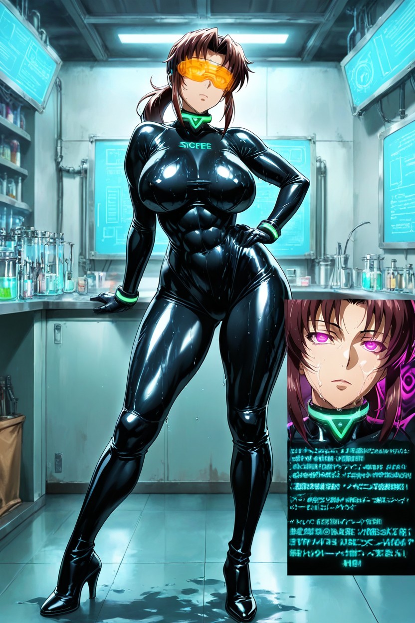 Glowing Tech Collar, Mind Control, Score_ Hentai AI Porn
