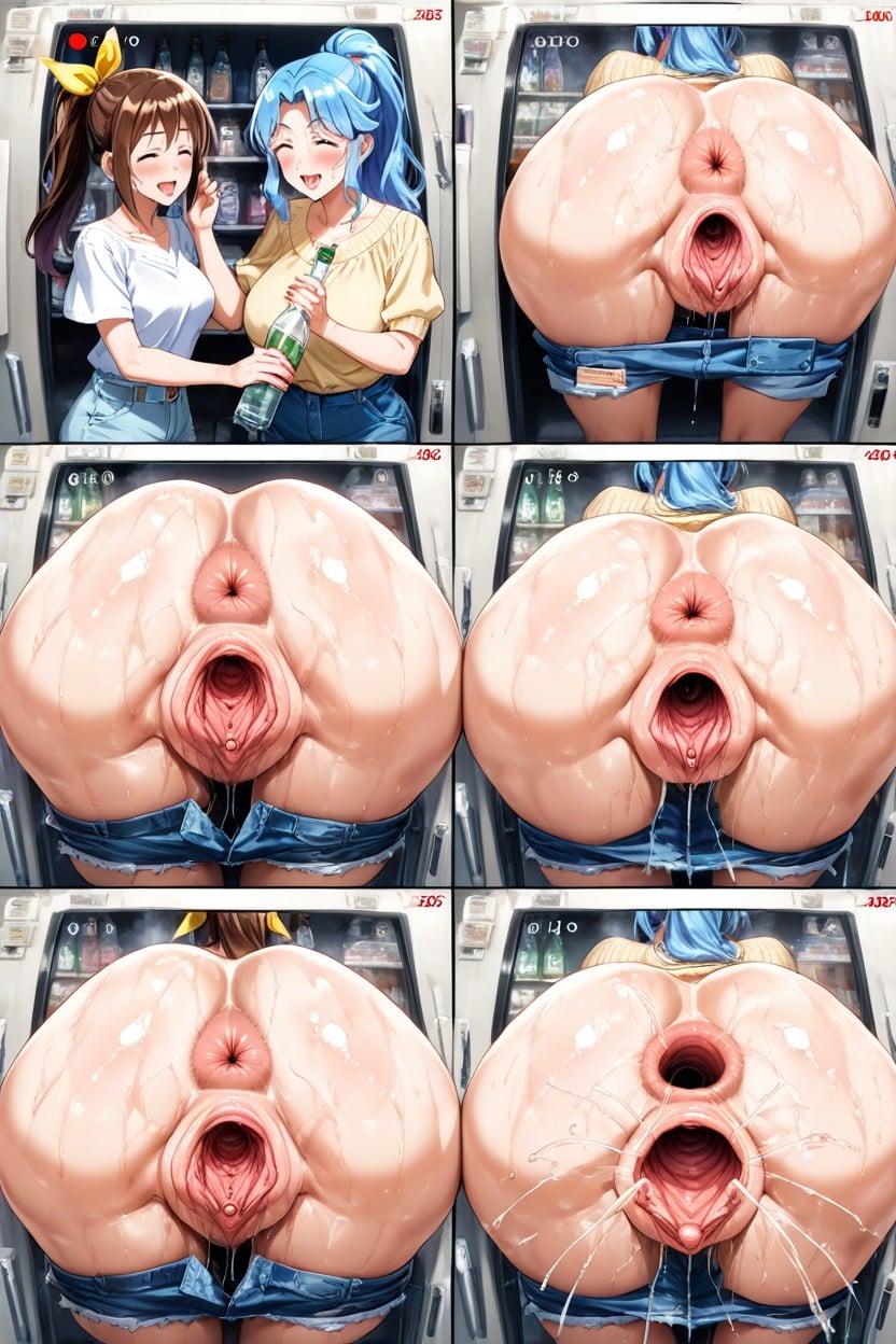 Grocery, Small Breasts, Pumped Clit Hentai AI Porn