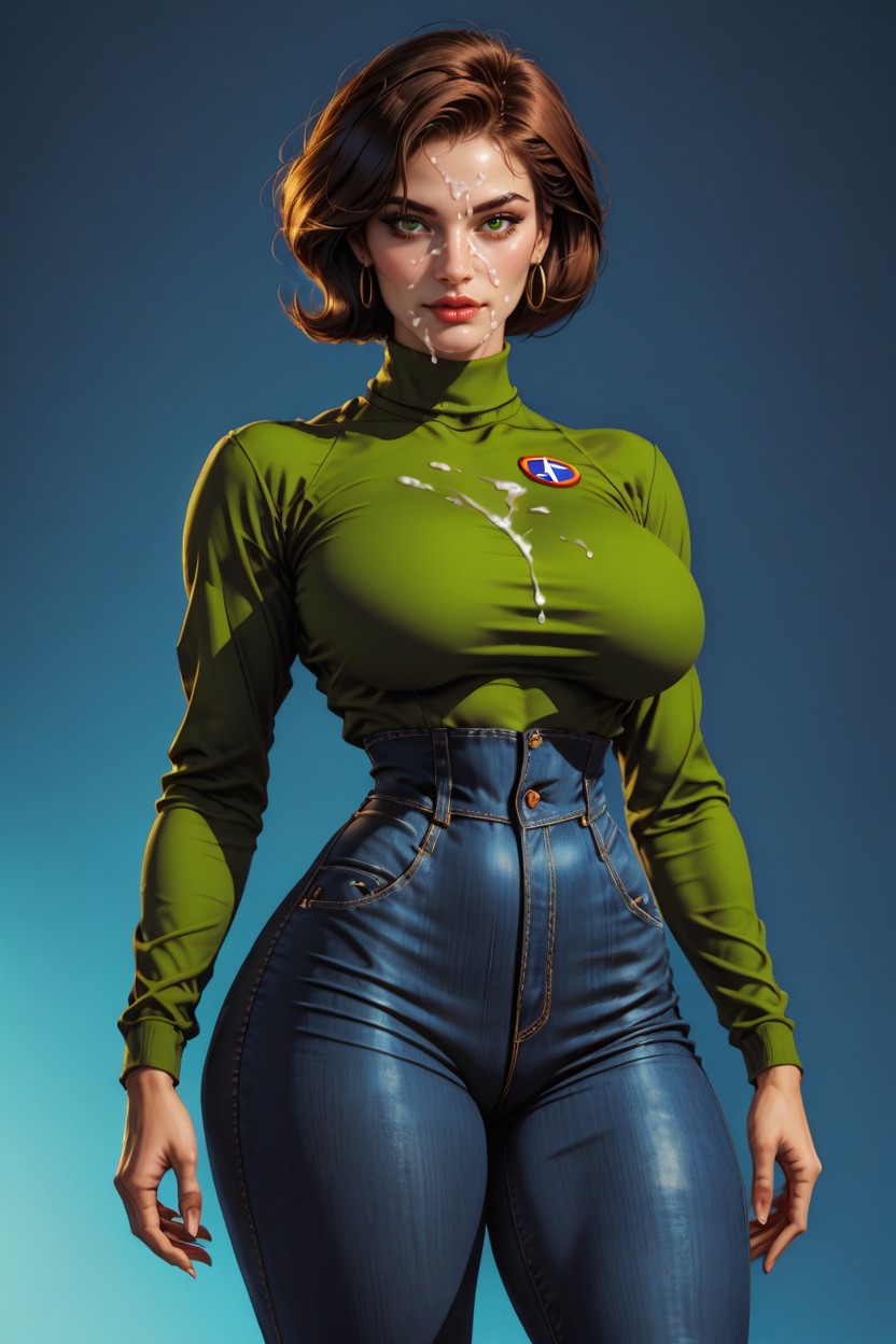 Bukakke, Highly Detailed Realistic Face, Gorgeous Perfect Face AI Porn