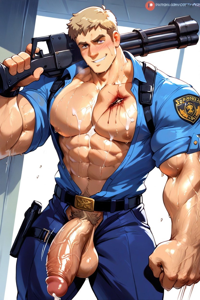 Huge Gun In Hand, Cumshot, Huge Hands AI Gay Porn