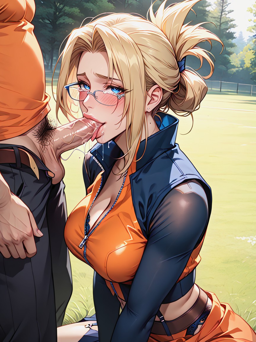 Navel, Black Boots, Drooling Hentai AI Porn