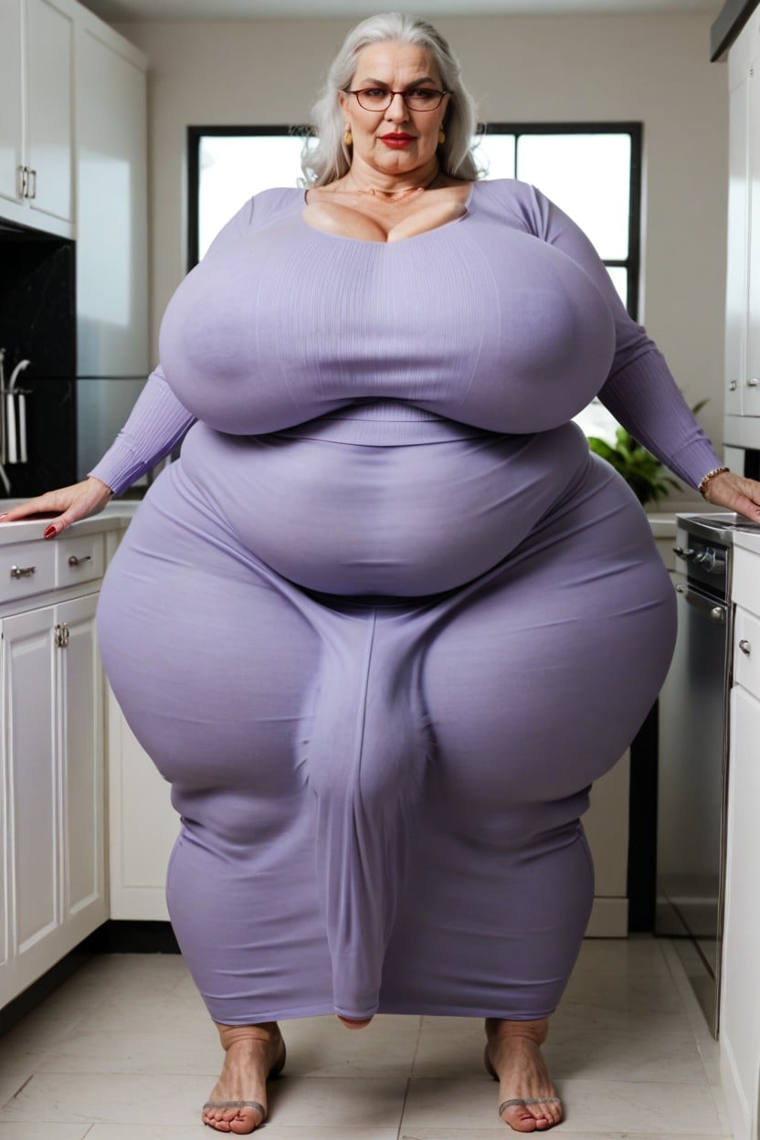 Onesie, Big Belly, Giant Tall Futanari AI Porn