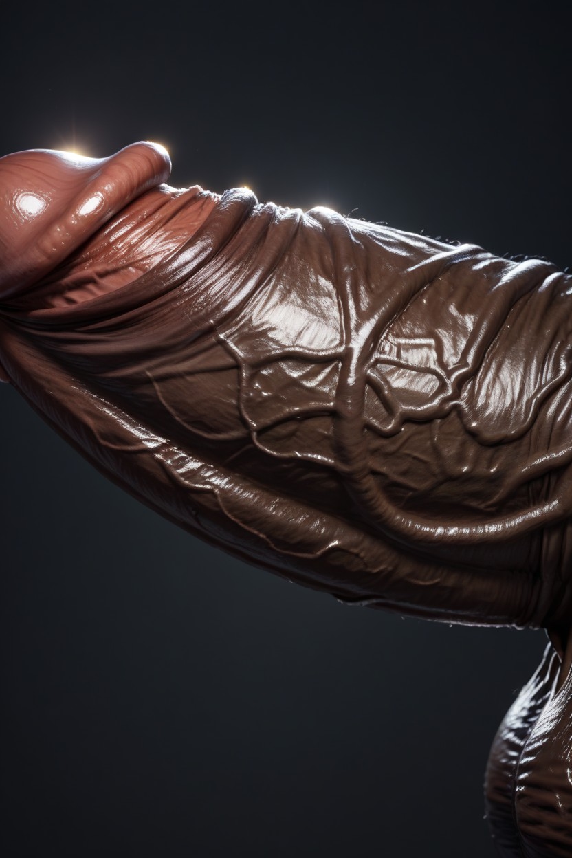 Prominent Urethra, Gigantic Balls, Veiny Cock AI Gay Porn