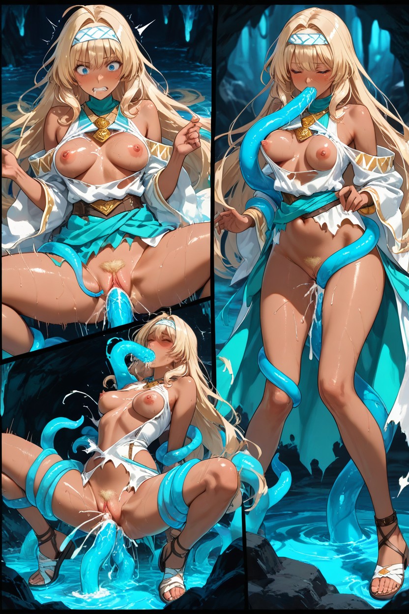 Masterful Dynamic Linework, Dark Skin, Motion Lines Hentai AI Porn