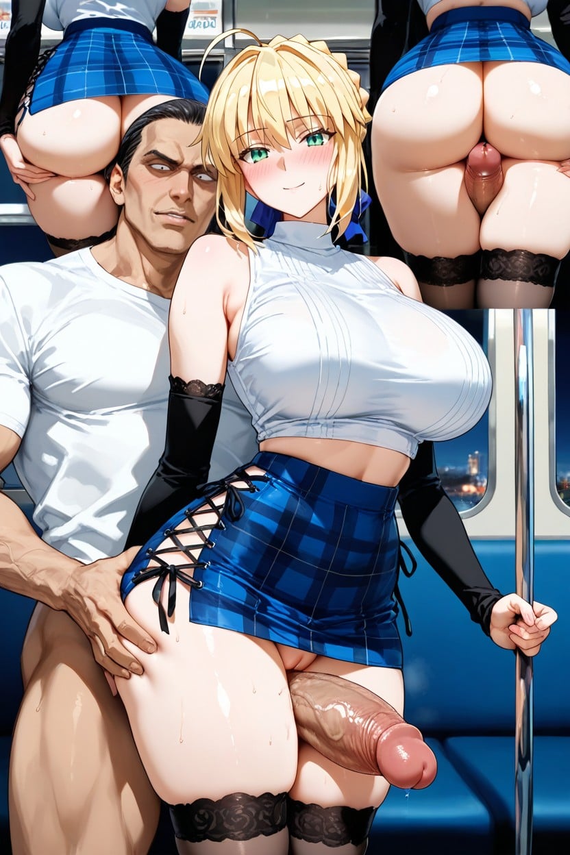 Skinny, Sleeveless, No Underwear Hentai AI Porn