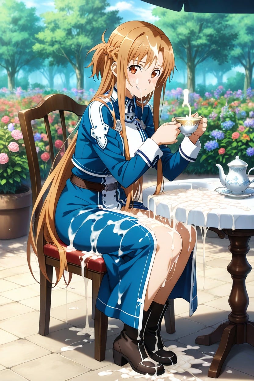 Excessive Cum On Hair, Outside, Plants Hentai AI Porn