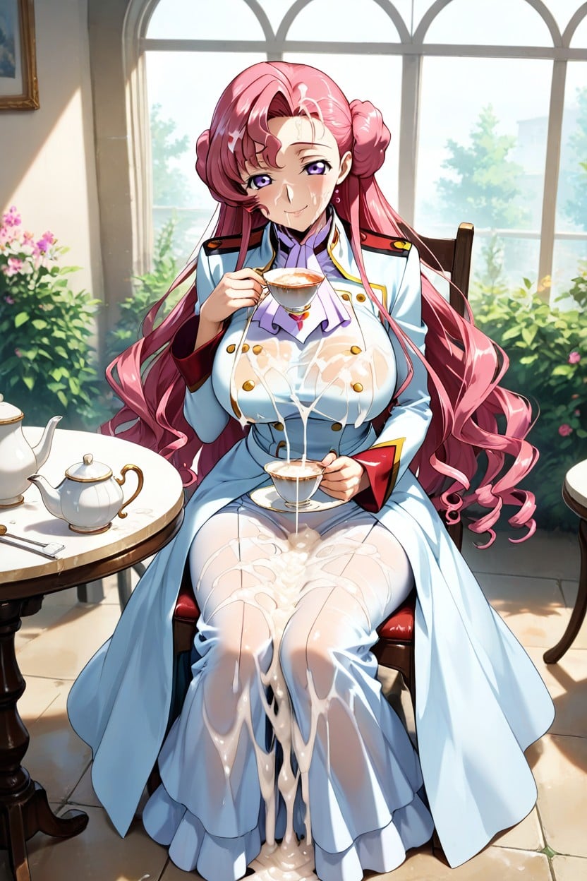 Excessive Cum In Teacup, Huge Amount Of Cum, Excessive Amount Of Cum Hentai AI Porn