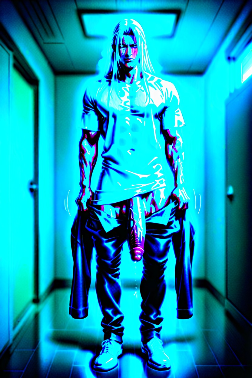 Motion Lines, Sweaty Skin, Ceiling AI Gay Porn