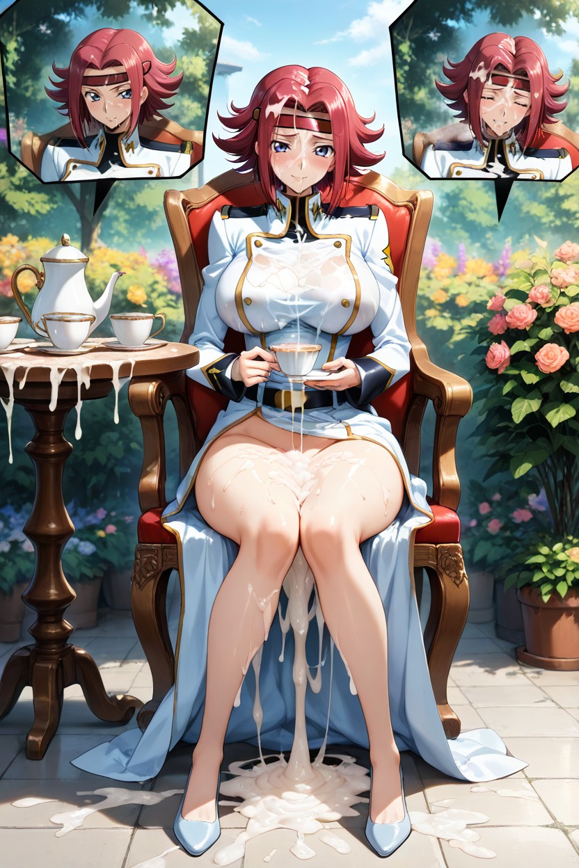 Excessive Cum On Table, Maximum Cum, Excessive Cum In Teacup Hentai AI Porn