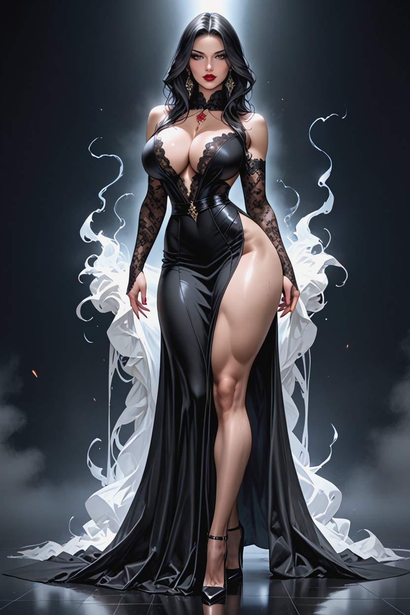 Snatched Waist, Long Legs, Vampire Woman Hentai IA