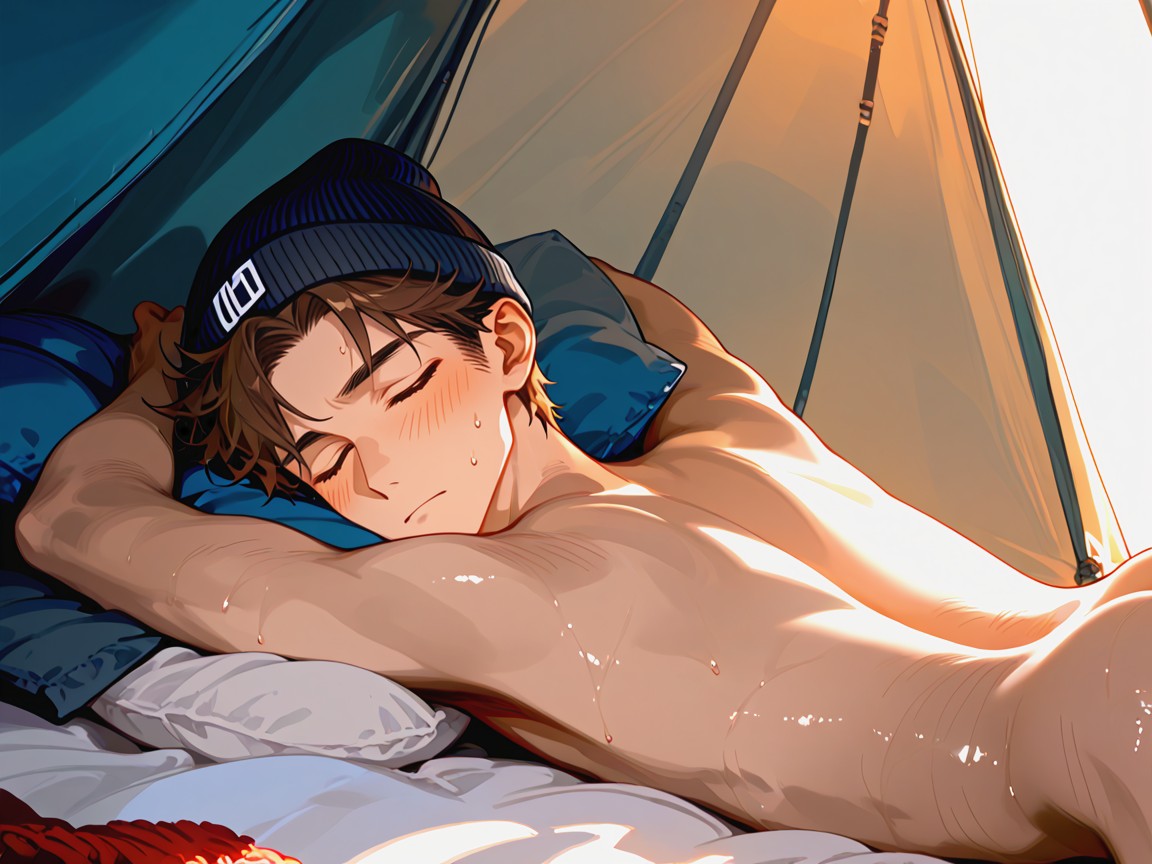 18+, Head On Pillow, Solo AI Gay Porn