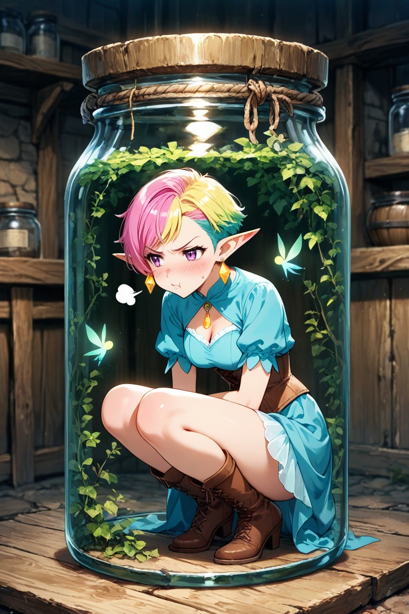 Pixie Hair, Beautiful Face, Pixie Cut AI Porn