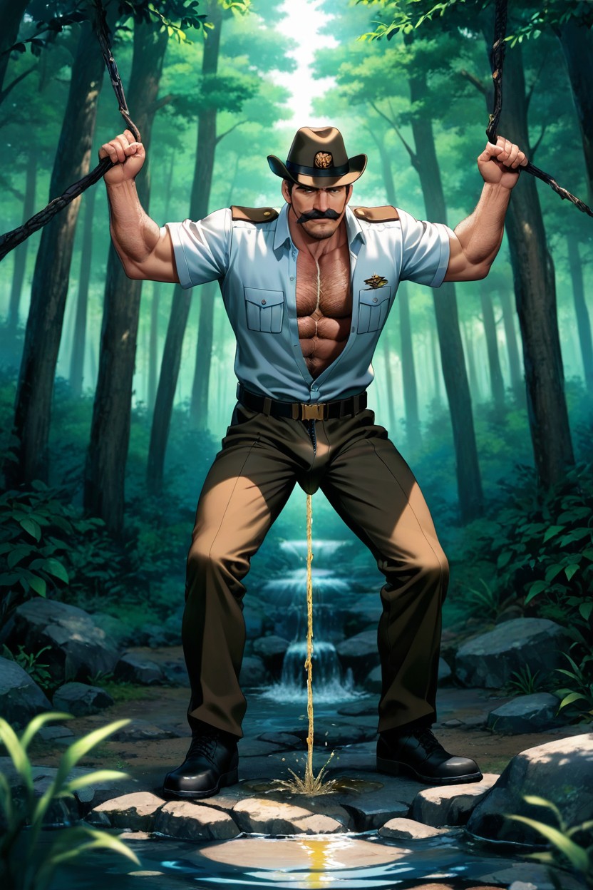 Ranger Hat, Hyper Piss, Summer AI Gay Porn