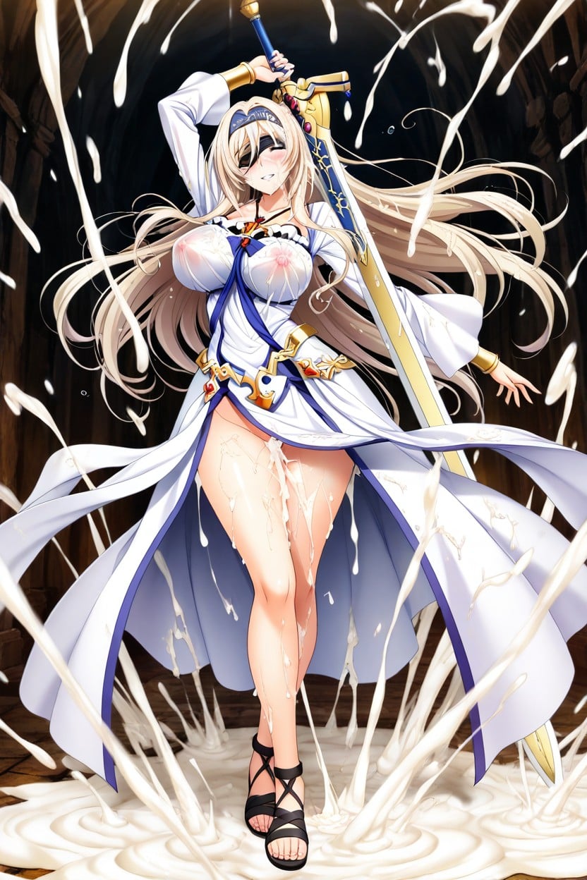Excessive Cum On Hair, Anime Accurate, Maximum Amount Of Cum Hentai AI Porn