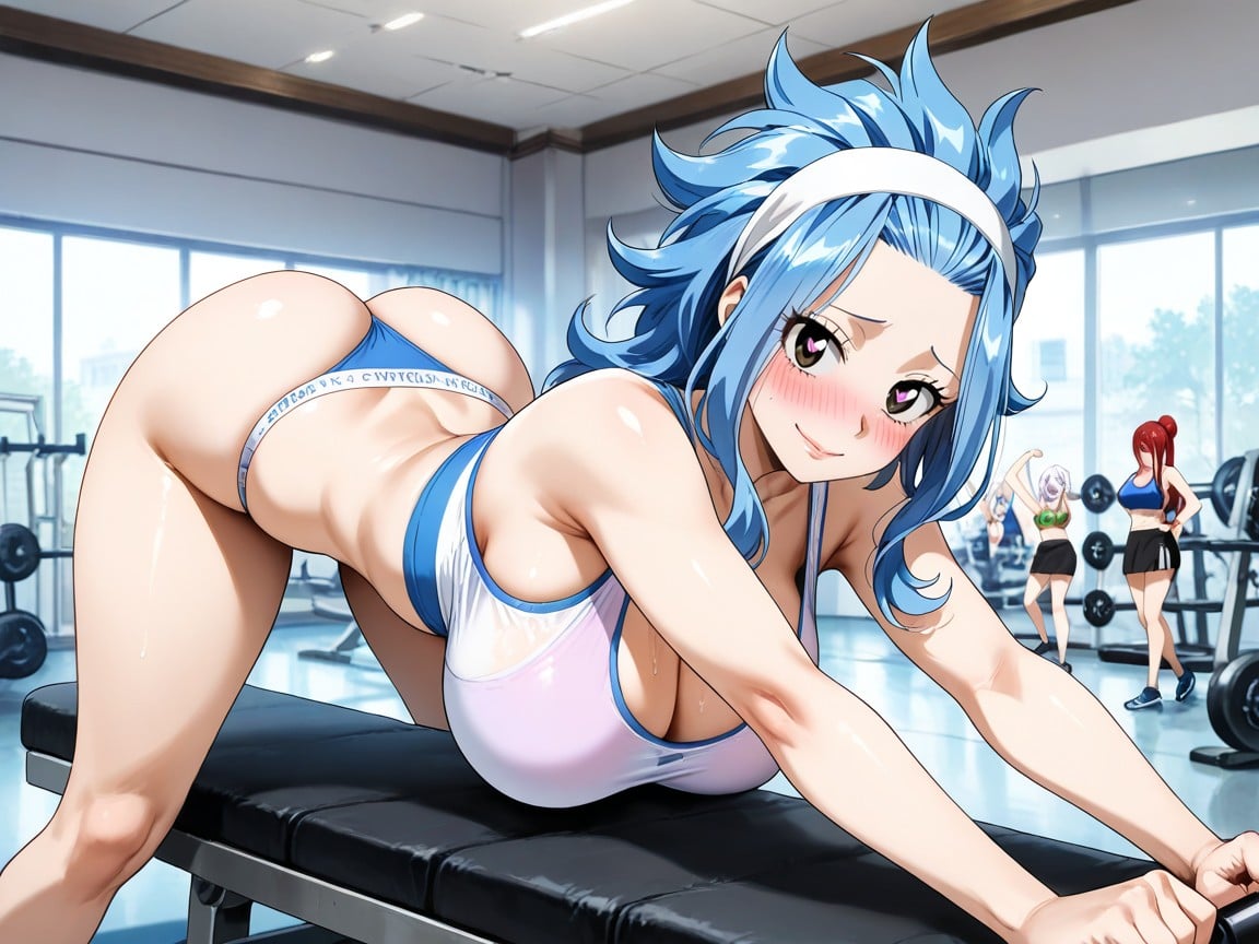 Lisanna Strauss, Lesbians, Gym Hentai AI Porn