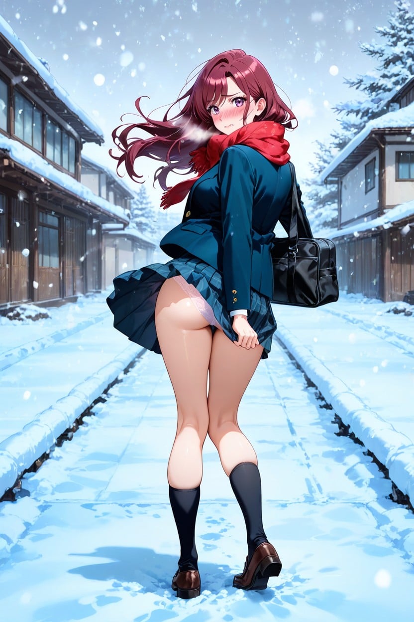 K, Full Body, Snowing Hentai AI Porn