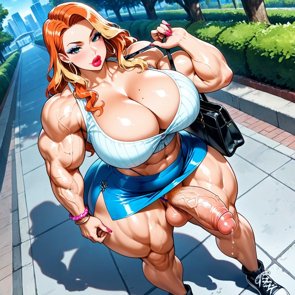 Wide Hips, Park, Precum AI Porn