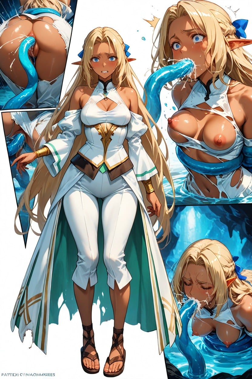 Masterfully Merged Backgrounds, Wrapped Around, Erect Nipples Hentai AI Porn