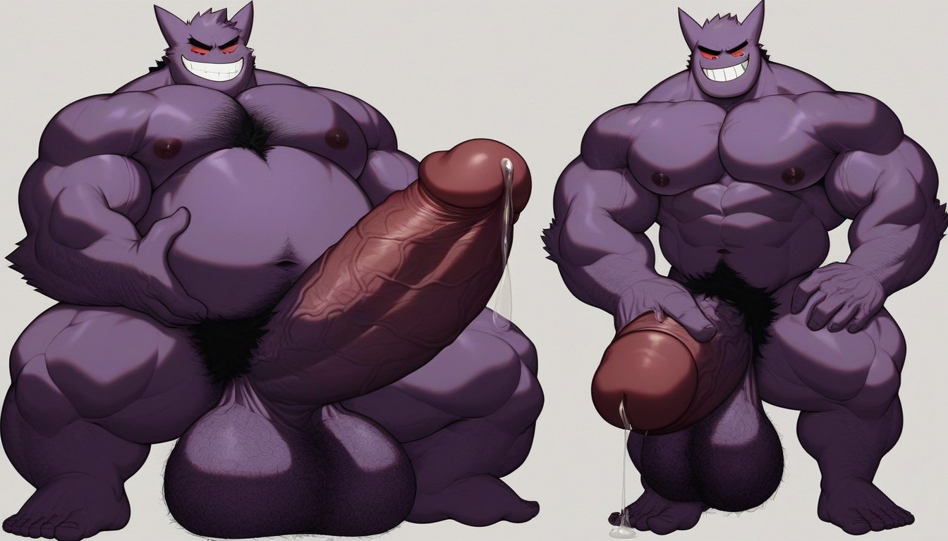 Cock Bigger Than Body, Long Dick, Purple Cock Porno IA Gay