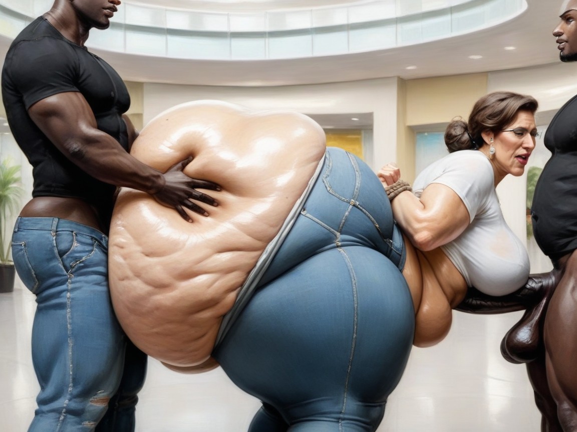 Doggie Style Ass Fuck, Mega Ass, Skinny AI Porn