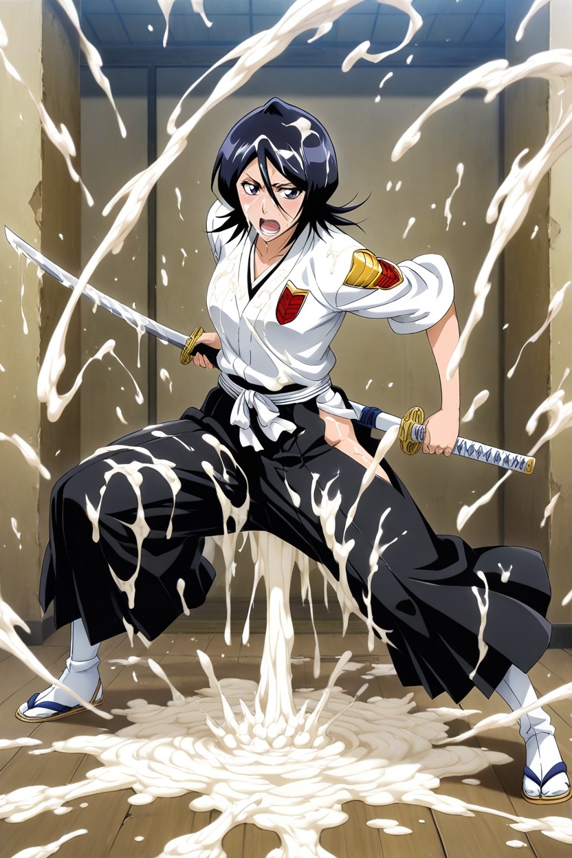 Goddess, Cum Covered Hair, No Panties Hentai AI Porn