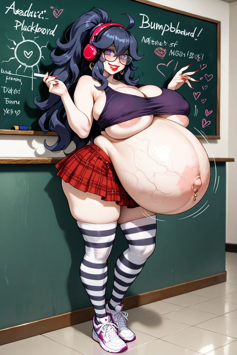 Thick Lips, Pale Skin, Earrings Hentai IA