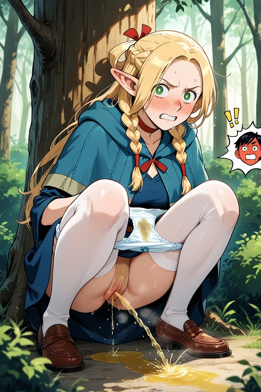 25+, In The Forest, In A Half-squat Hentai AI Porn