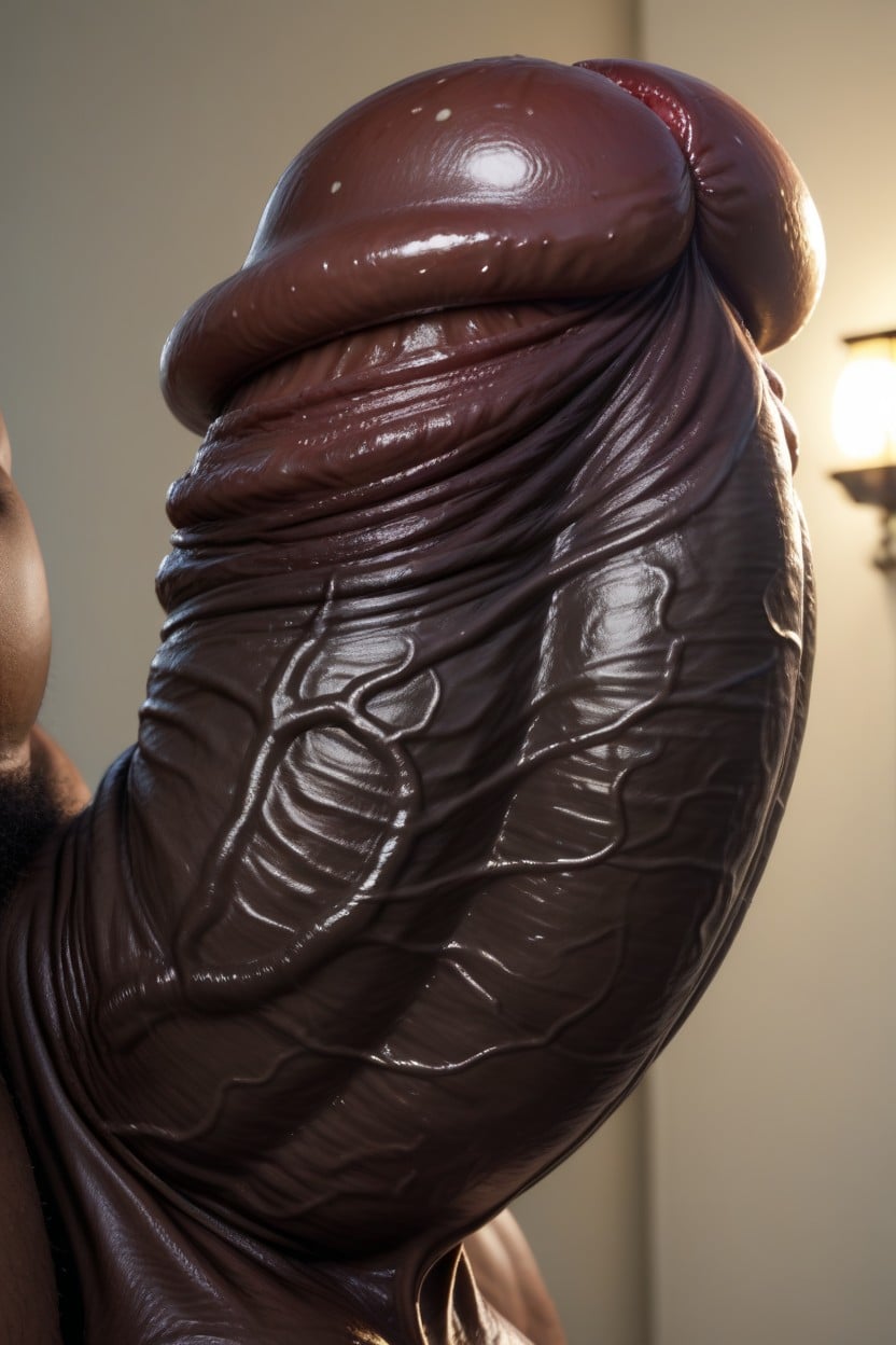Girthy Penis, Humongous Black Penis, Monster Cock AI Gay Porn
