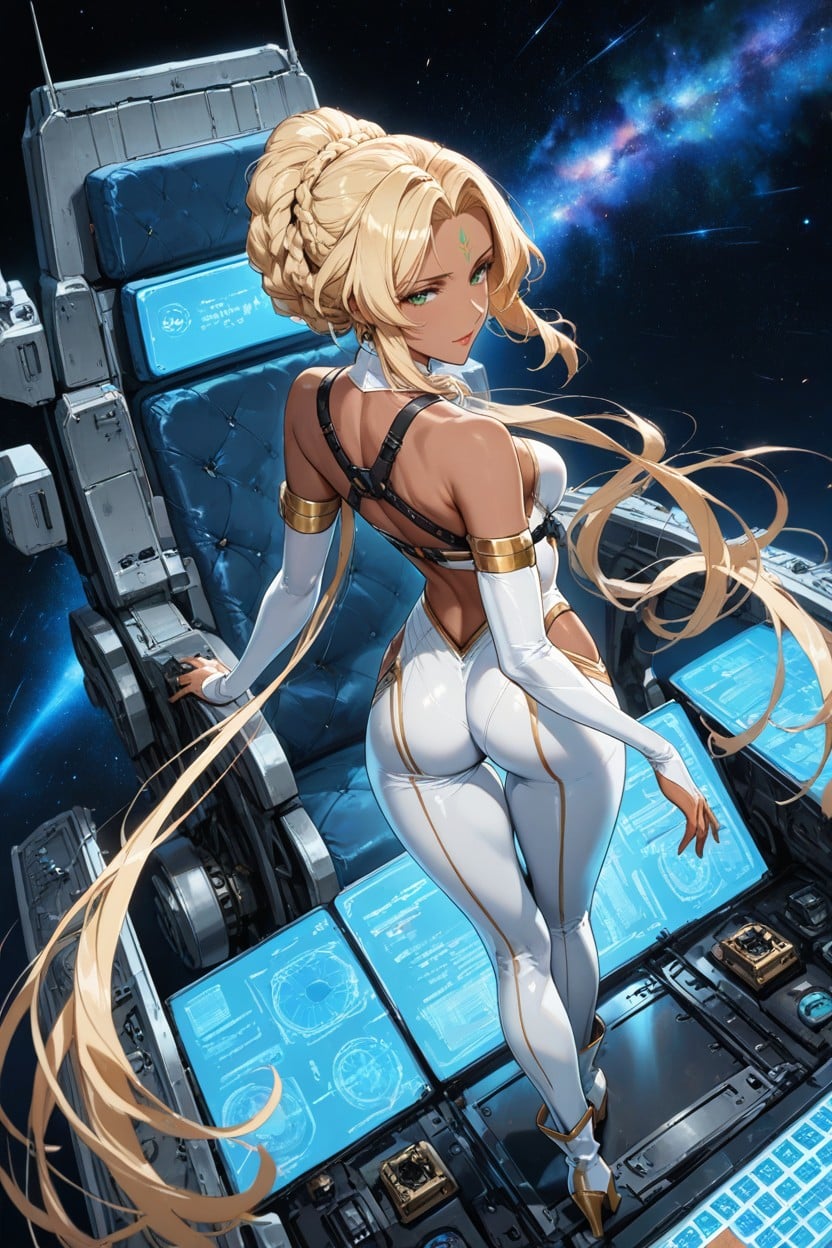Green Eyes, Masterfully Spherical And Bouncing Breast, Smooth Knees Hentai AI Porn