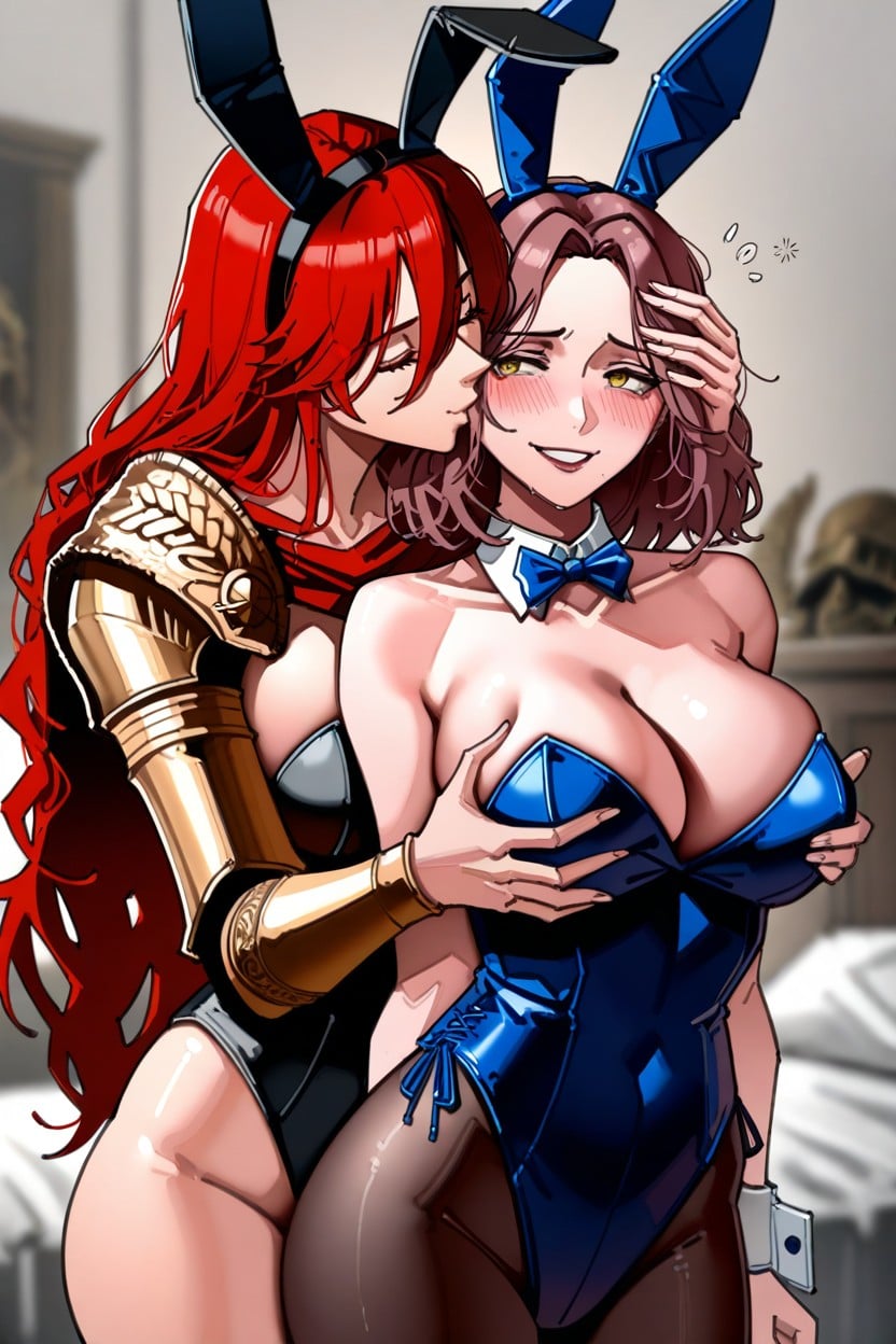 Two Females, Shy Melina, Malenia From Elden Ring AI Porn