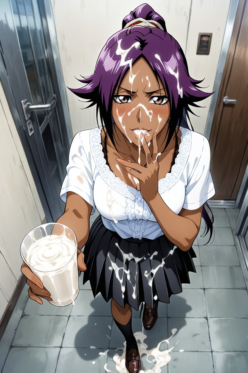 Faithful To The Anime, Cum On Breasts, Small Breasts Hentai AI Porn