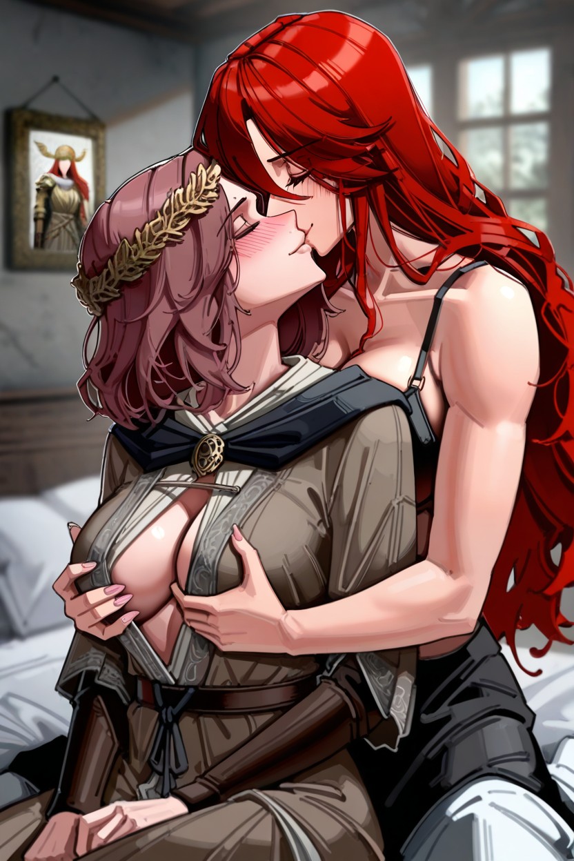 Nuzzling, 25+, Blurred Background AI Porn