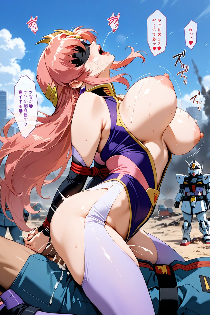 Gundam Lacus, Blindfold, Lacus Outfit Hentai AI Porn