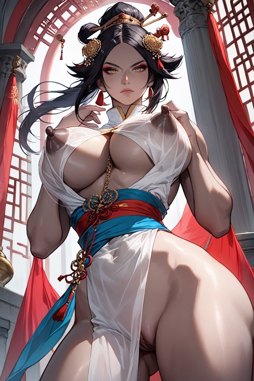 Ultra Detail, Serious, Cadena Del Pezón Hentai IA