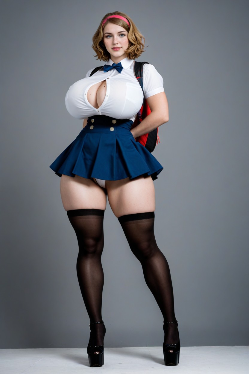 Mini Skirt, 25+, Model Pose AI Porn